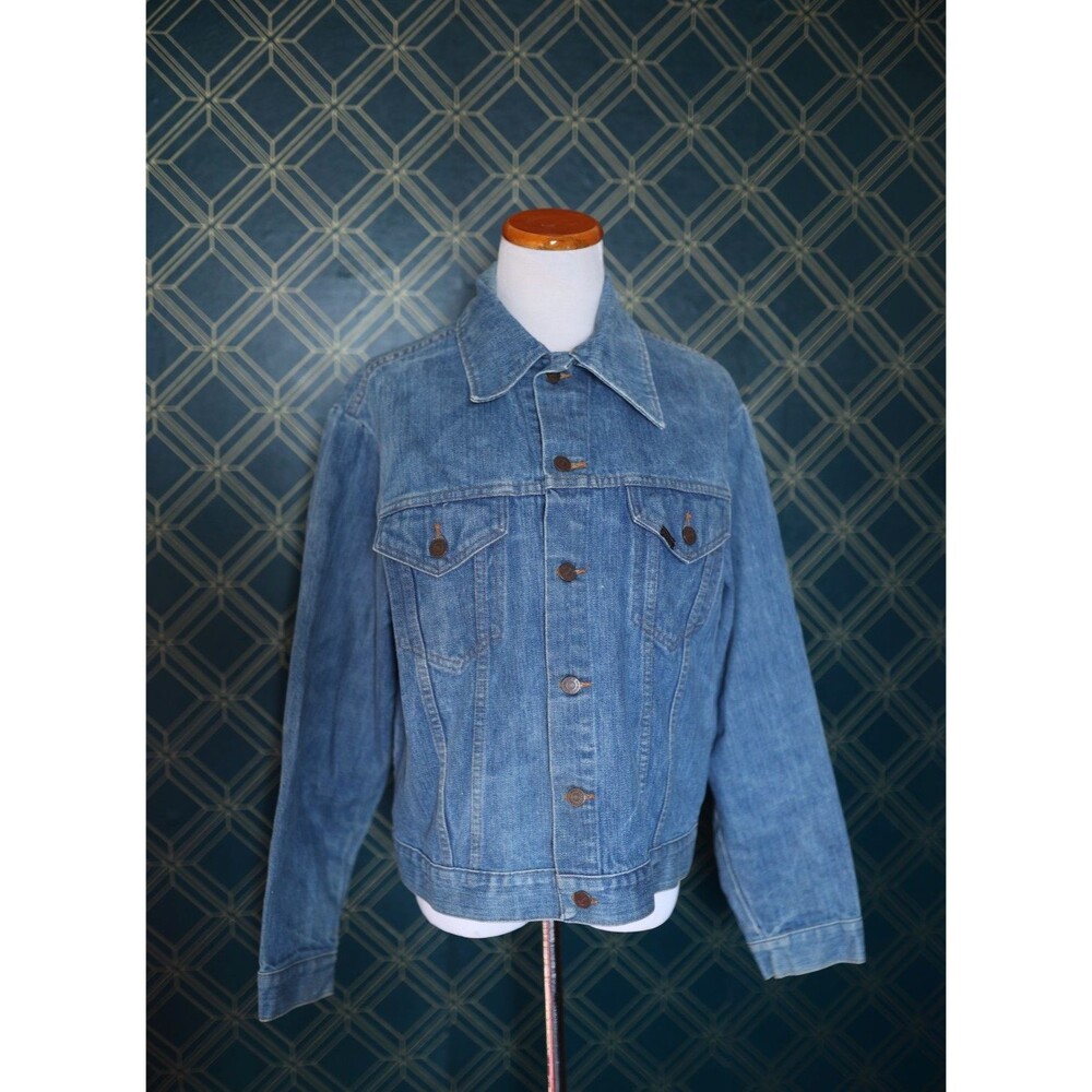 Vintage Sears Roebucks Denim Trucker Jean Jacket Cowboy Western
